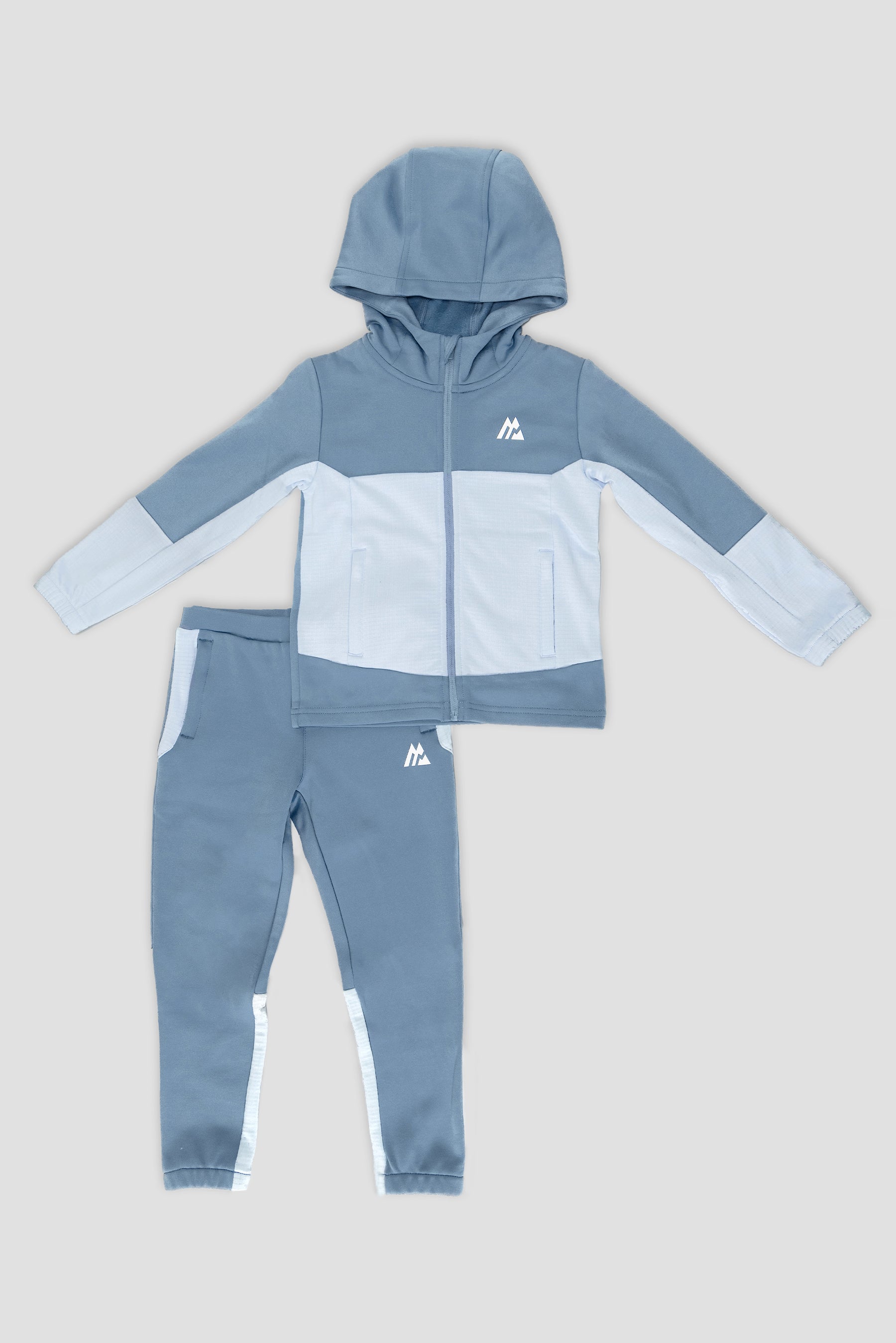 Infants Latitude Hood Jogger Set - Slate Blue/Summer Mist