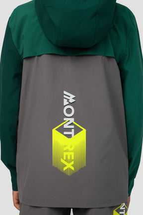 Boys MTX Run Jacket - Cement Grey/Evergreen/Sherwood