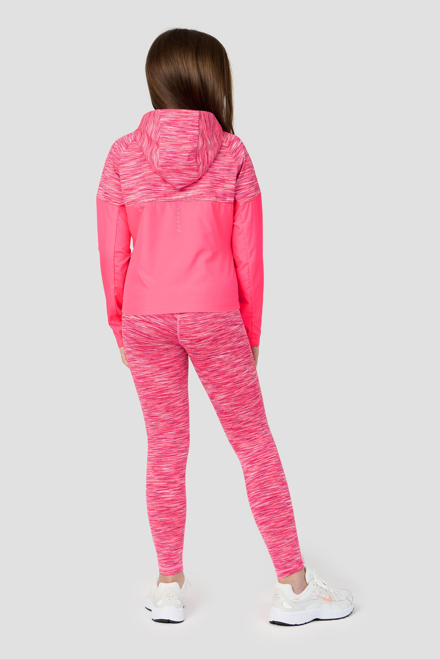 Girls Trail Windbreaker - Fuchsia/White