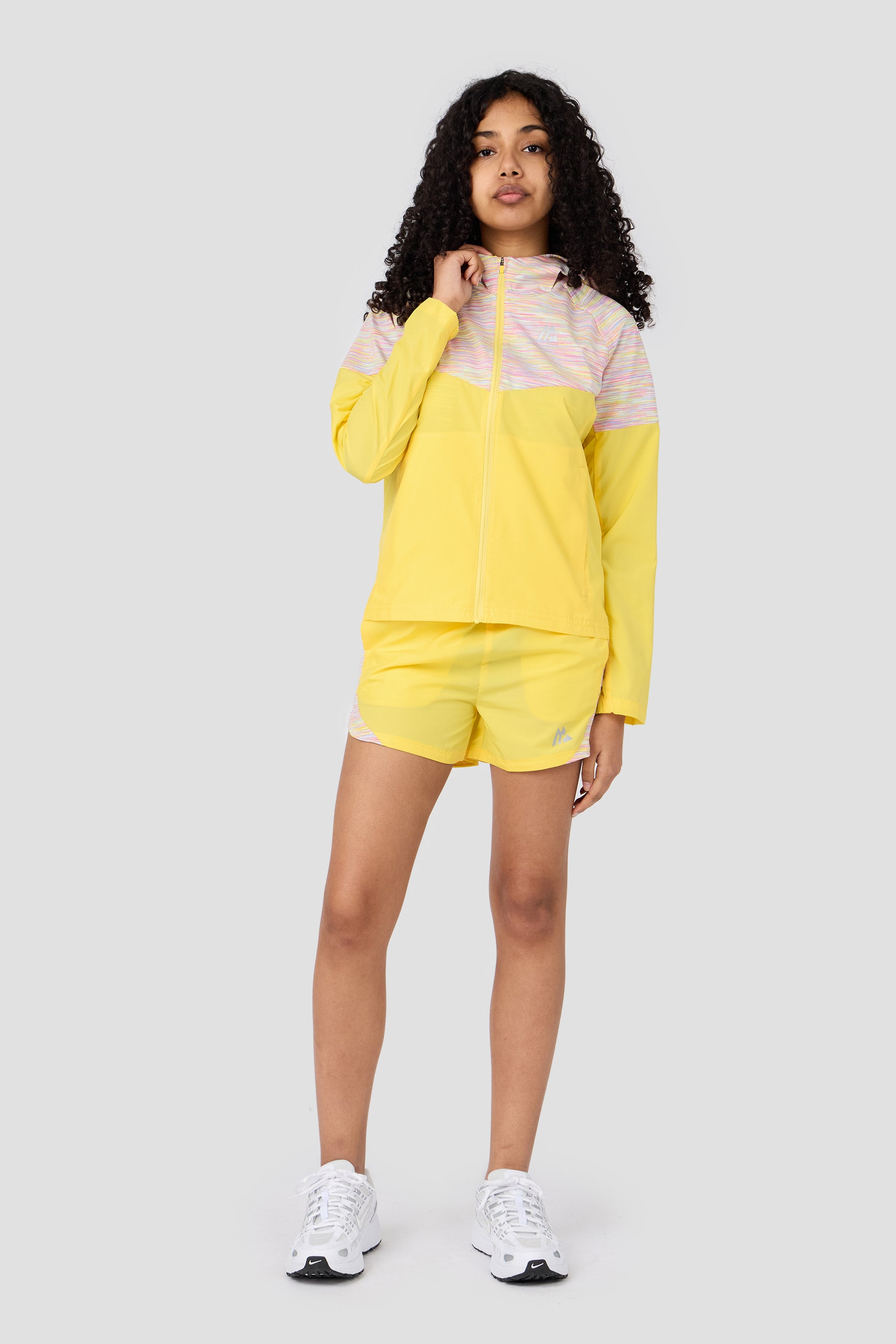 Girls Trail Windbreaker - Yellow/Lilac/Pink