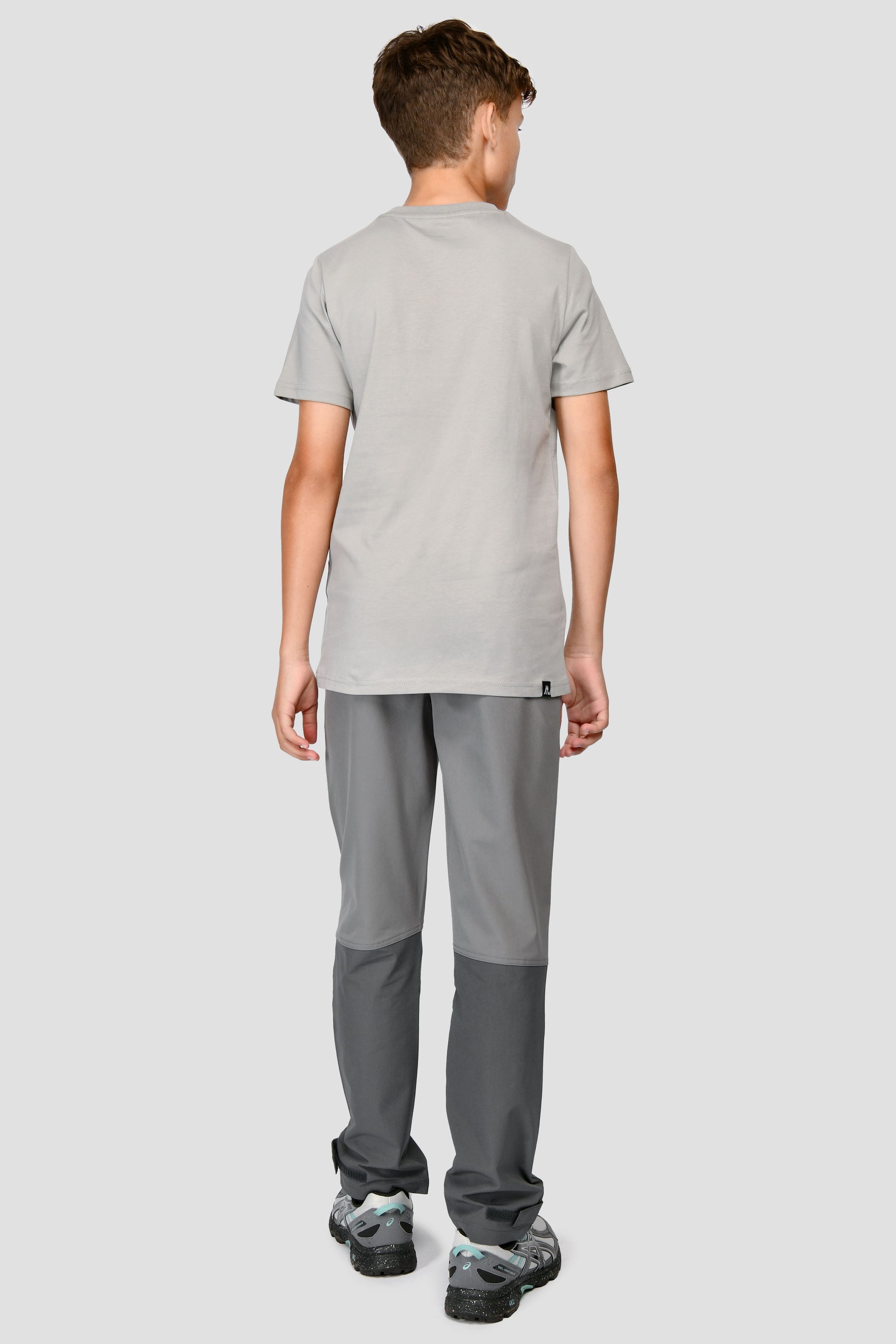 Junior Linear Trail T-Shirt - Platinum Grey