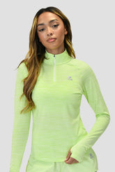 Women's Lite 1/4 Zip - Light Green Multi