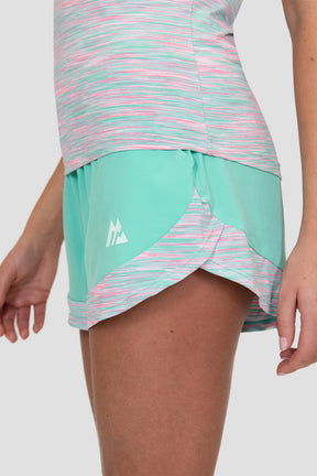 Women's Trail Short - Green/Pink