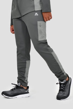 Longitude Gridded Poly Jogger - Cement Grey/Platinum Grey