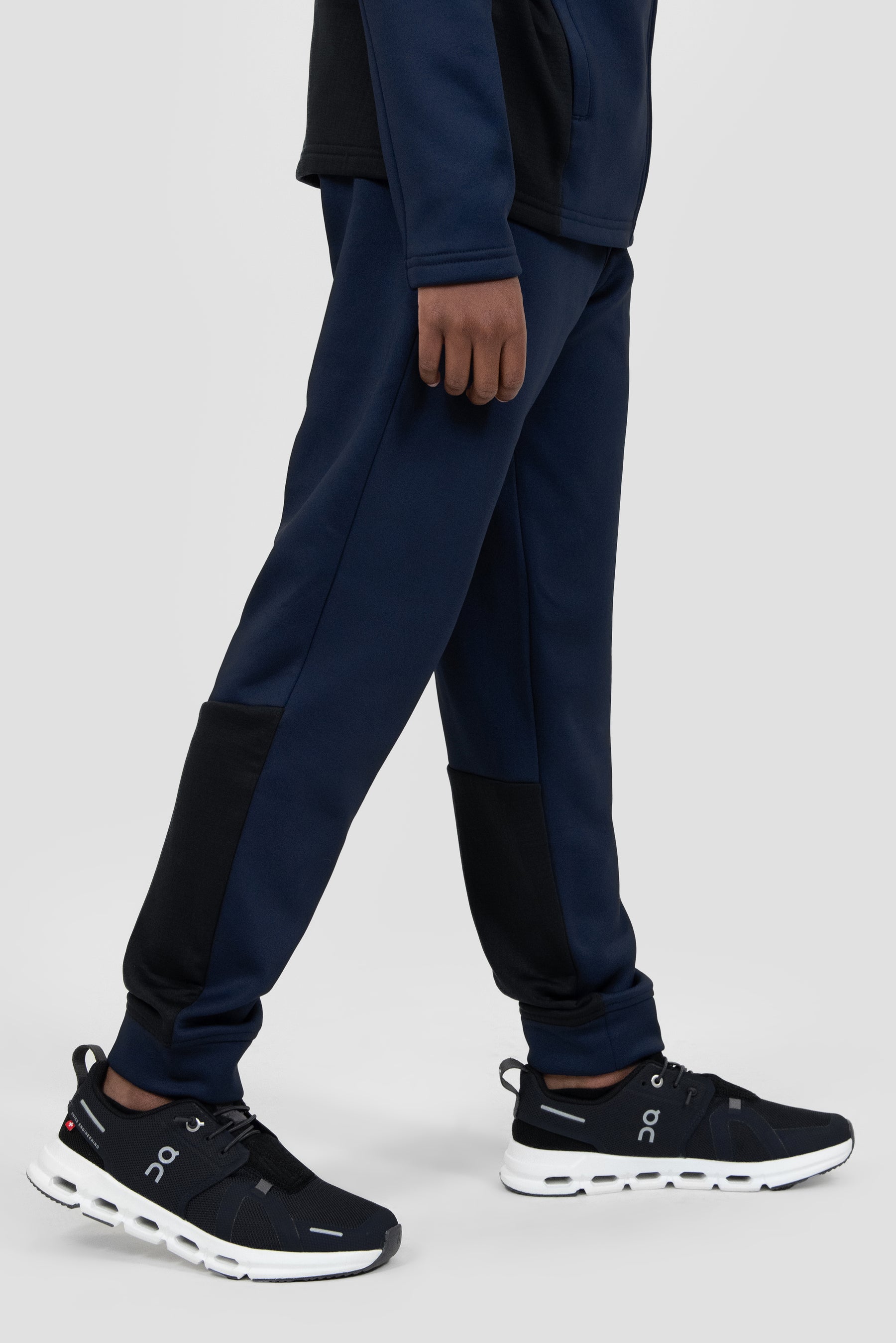 Boys Longitude Gridded Poly Jogger - Midnight Blue/Space Blue