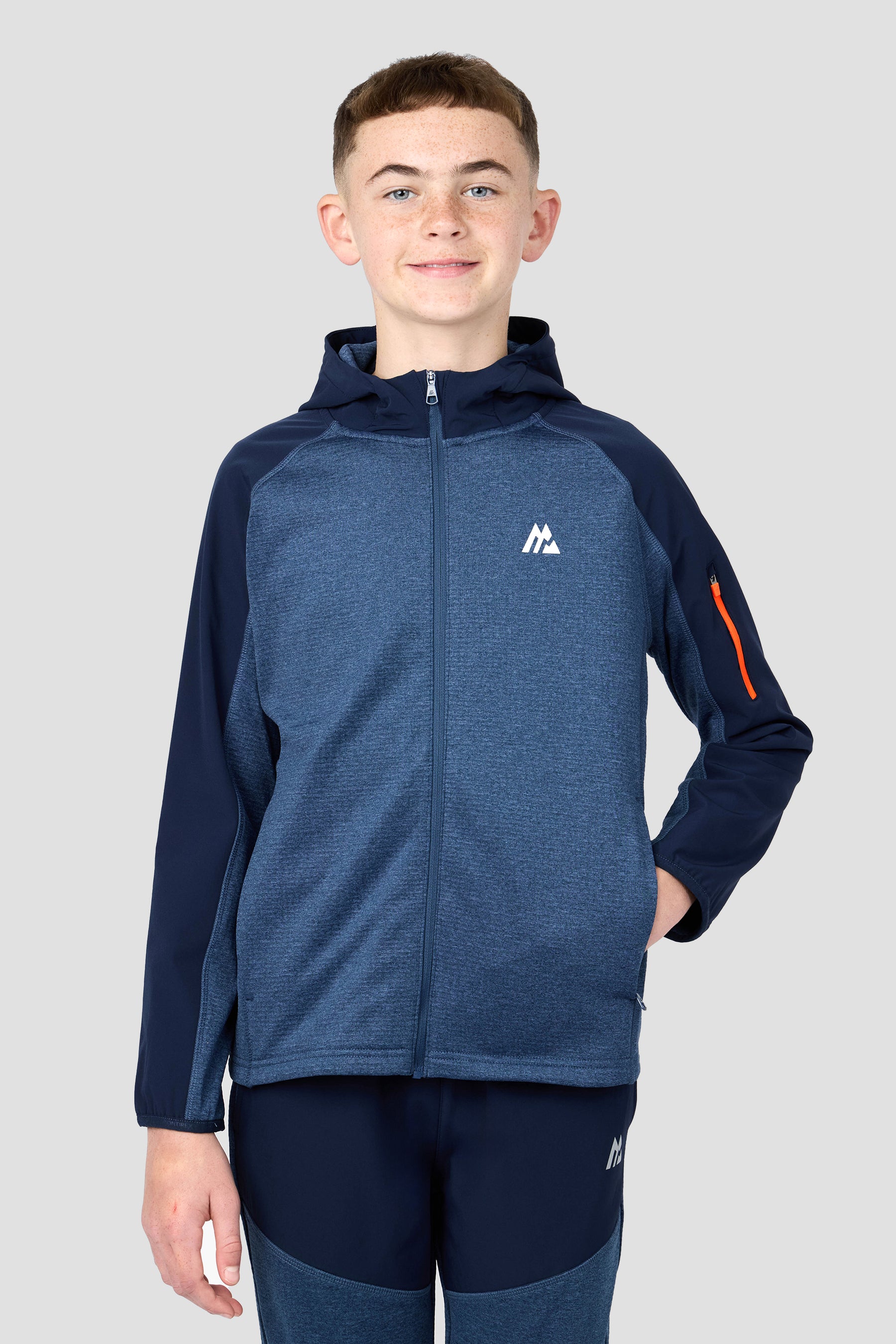 VALEN HOOD - ENSIGN BLUE MARL/BLACK IRIS