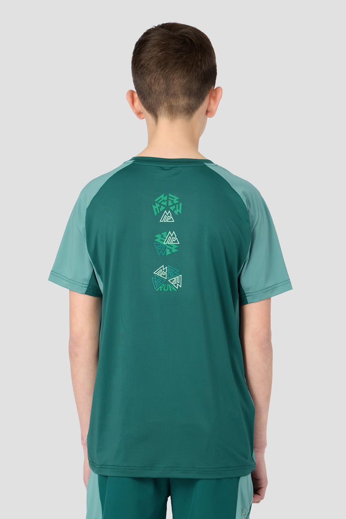 Boys MTX Run Turbo T-Shirt - Ocean Abyss/Steel Teal