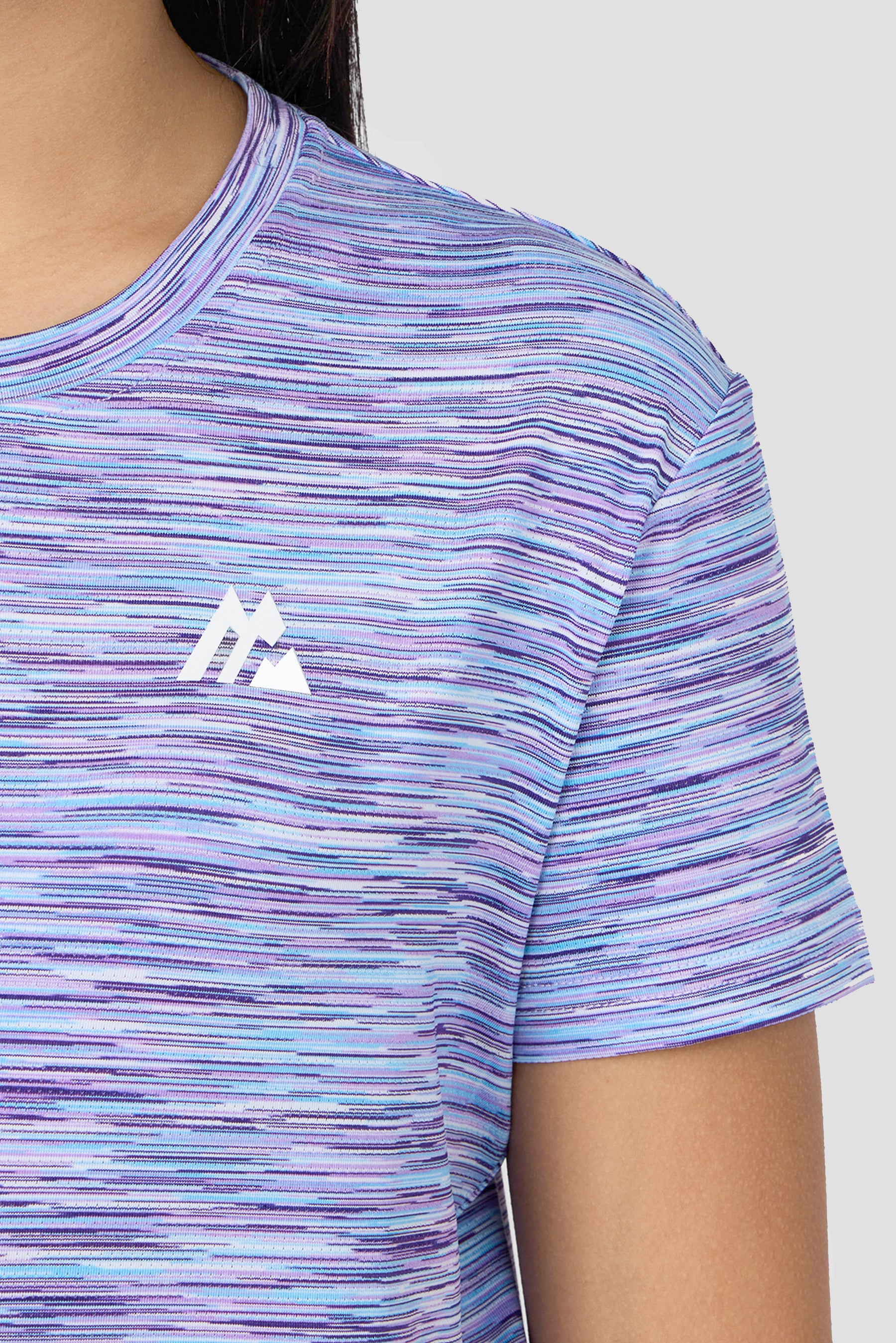 Girls Trail Box T-Shirt - Lilac/Blue/White