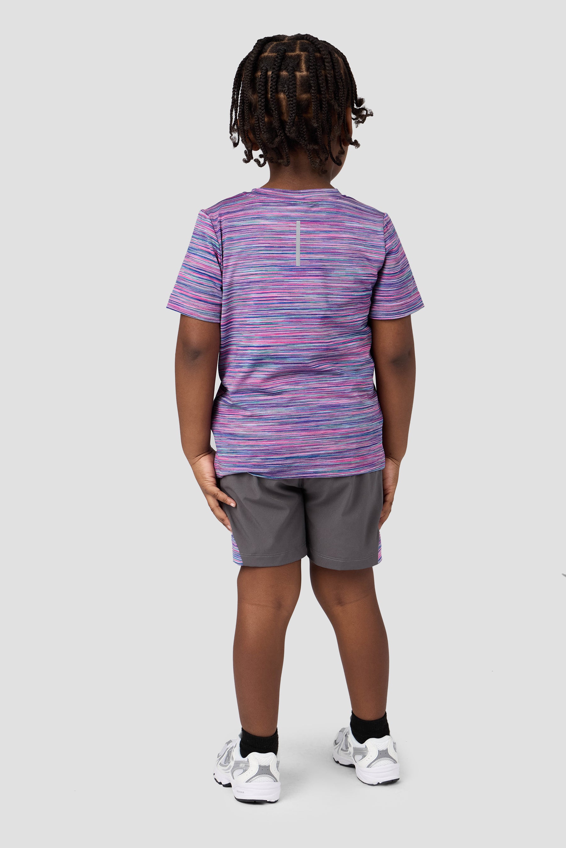Infant Boys Trail T-Shirt/Short Set - Grey/Pink/Purple/Blue