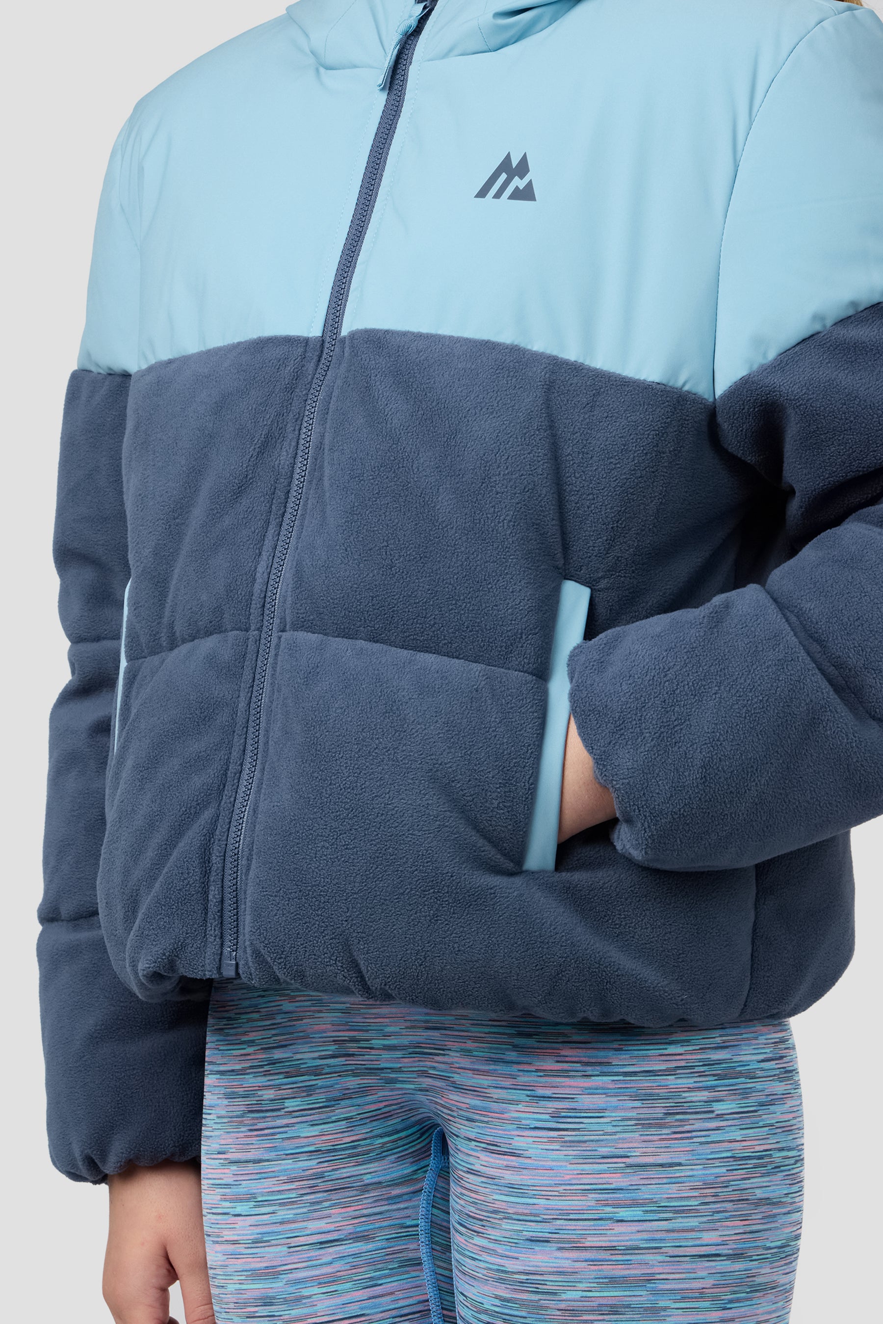 Girls Snowbird Jacket - Fresh Water/Greyed Indigo