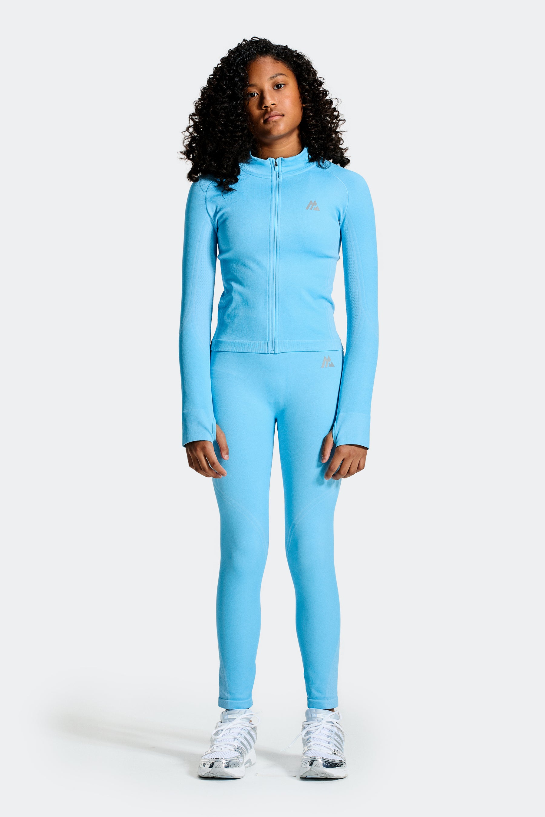Girls Harmony Full Zip - Seashell Blue/Misty Blue