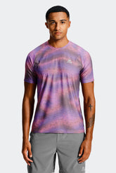 Haze T-Shirt - Cement Grey/Electric Purple/Mauve Pink