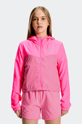 Girls Pace 2.0 Windbreaker - Neon Pink/Peony Pink