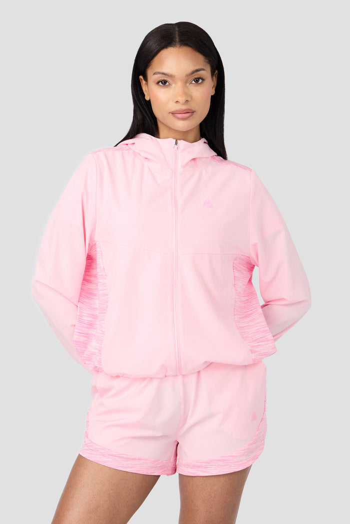 Women's Trail Windbreaker - Soft Pink Multi