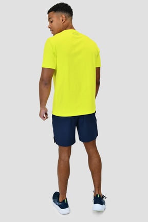 Men's Mountain Logo T-Shirt - Electric Lime