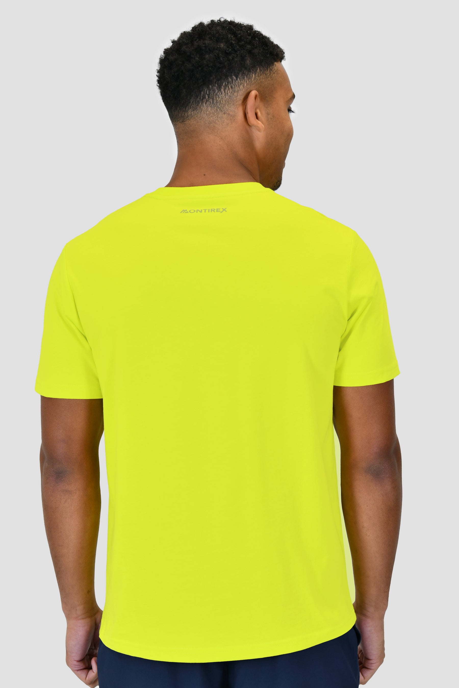 Men's Mountain Logo T-Shirt - Electric Lime