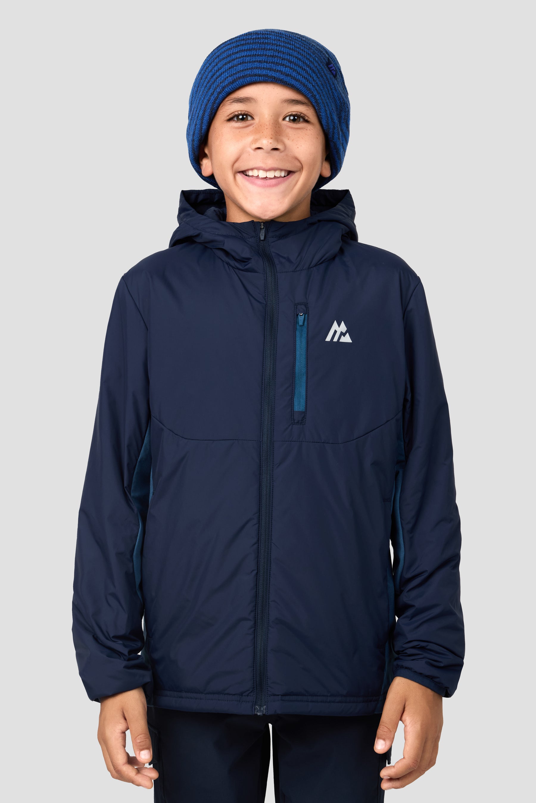 Junior Energise Beanie - Marine Blue/Midnight Blue