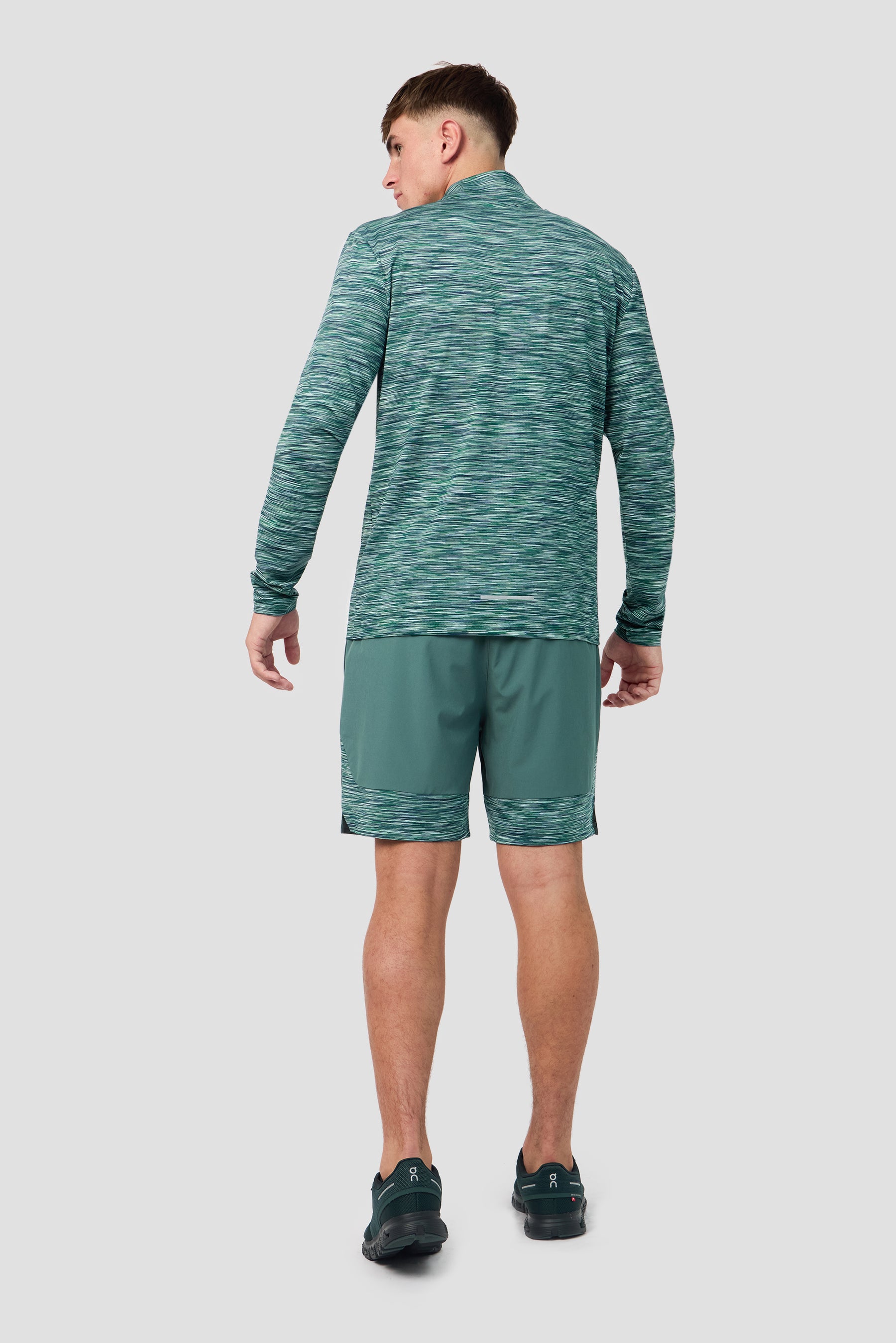 Trail 1/4 Zip - Green/Blue