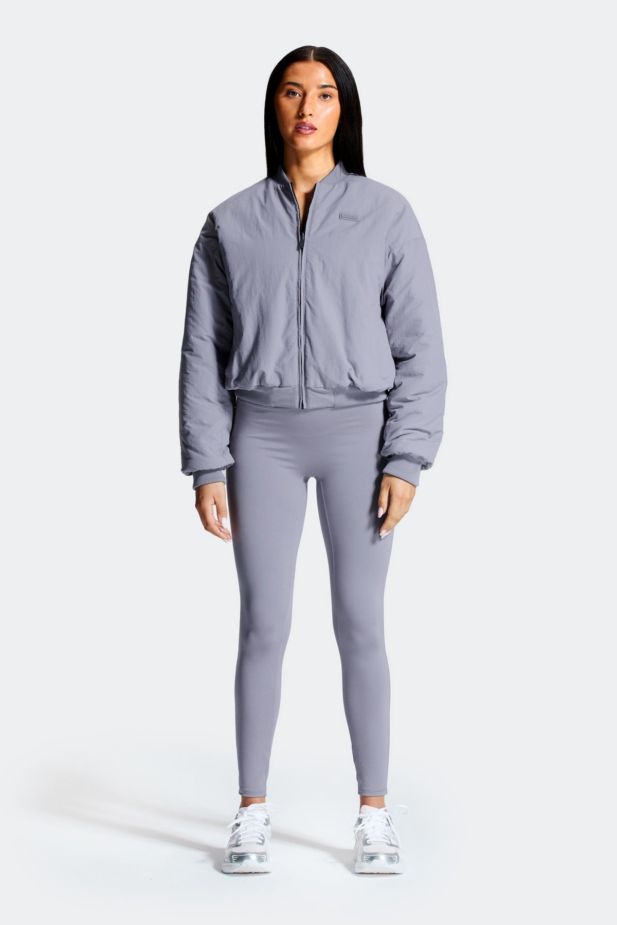Gemini Reversible Bomber Jacket - Black/Grey Orchid