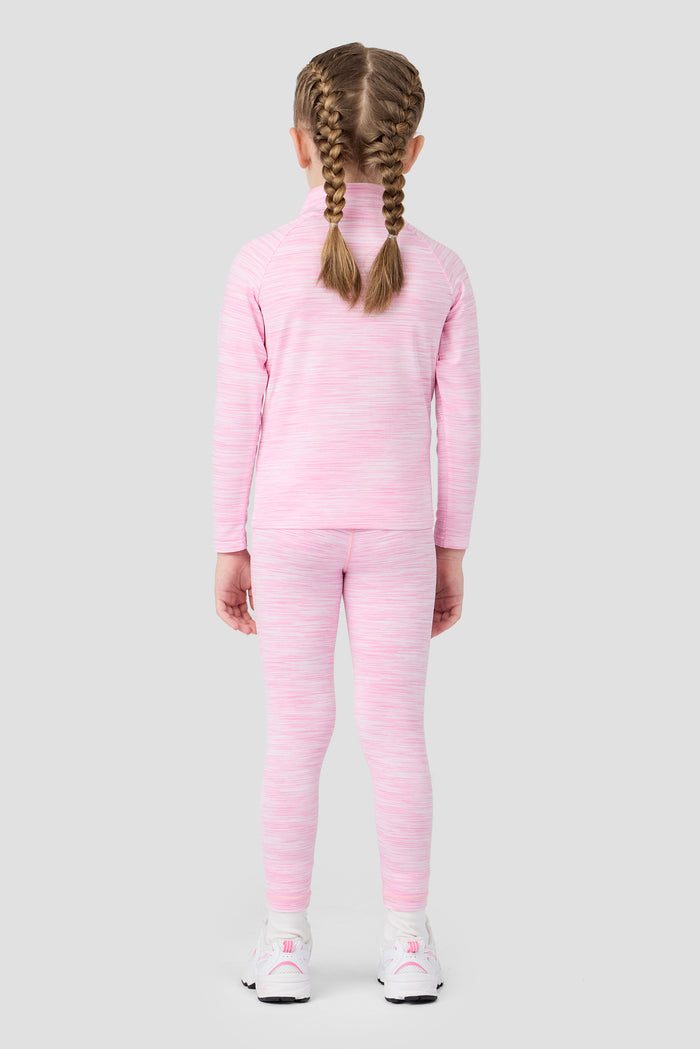 Infant Girls Trail 1/4 Zip/Legging Set - Soft Pink/White