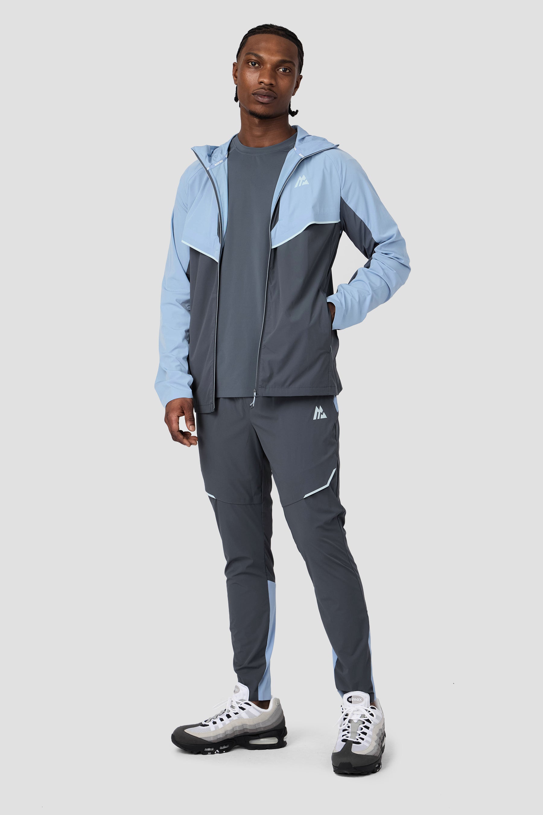 MTX Trail Traction Windbreaker - Cloudy Blue/Slate Grey