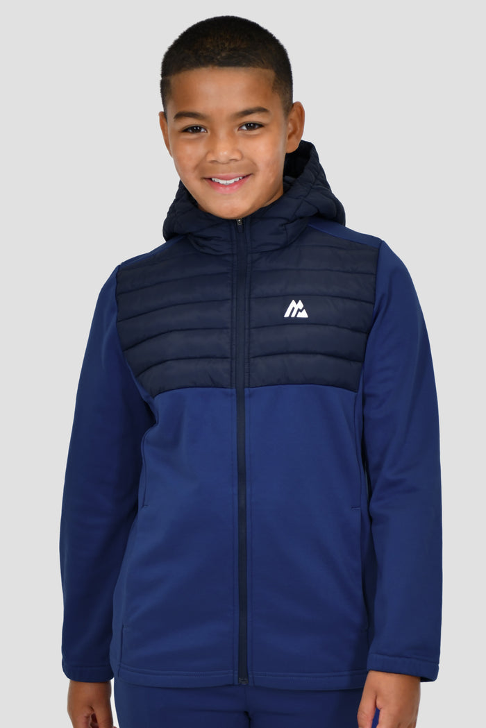 Junior Mesa Hybrid Jacket - Marine Blue/Midnight Blue