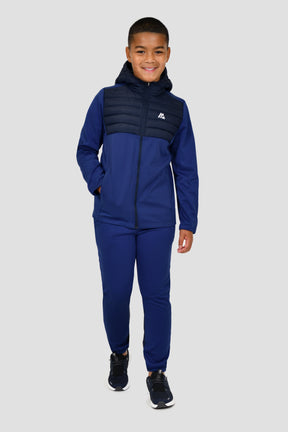 Junior Mesa Hybrid Jacket - Marine Blue/Midnight Blue