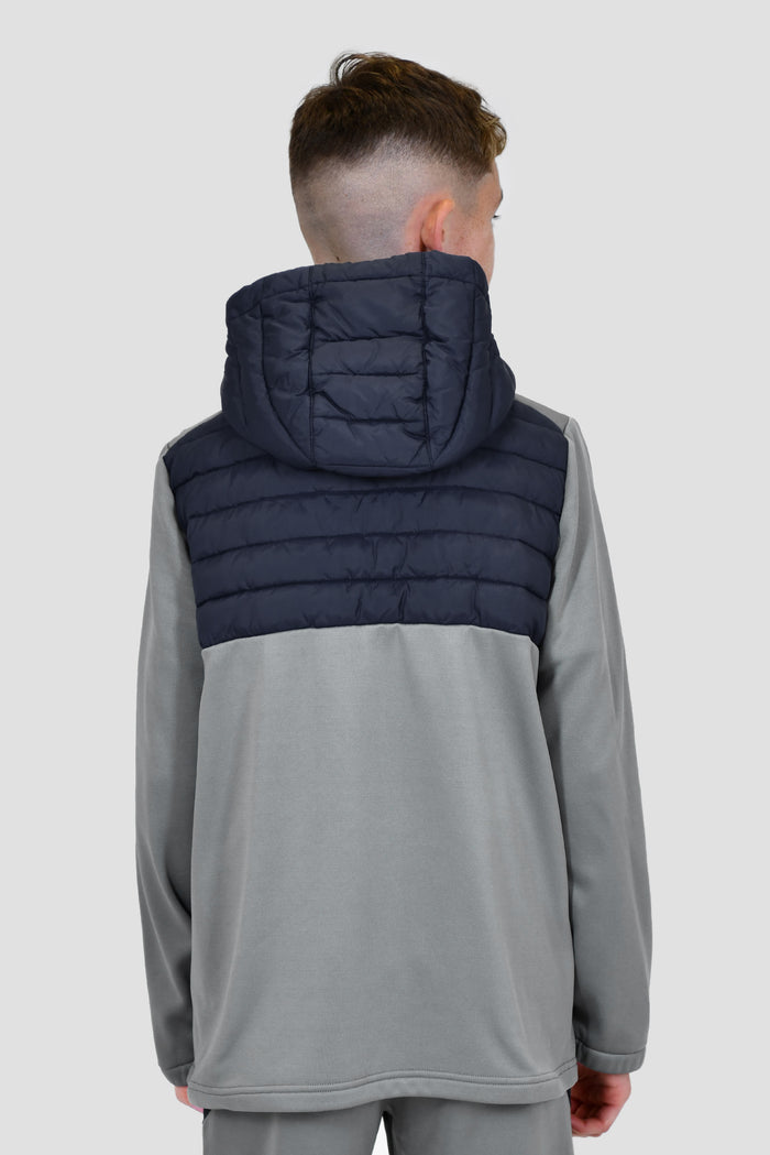 Junior Mesa Hybrid Jacket - Platinum Grey/Midnight Blue