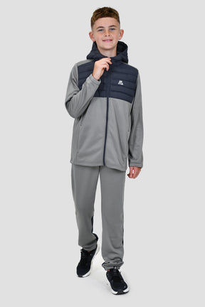 Junior Mesa Hybrid Jacket - Platinum Grey/Midnight Blue