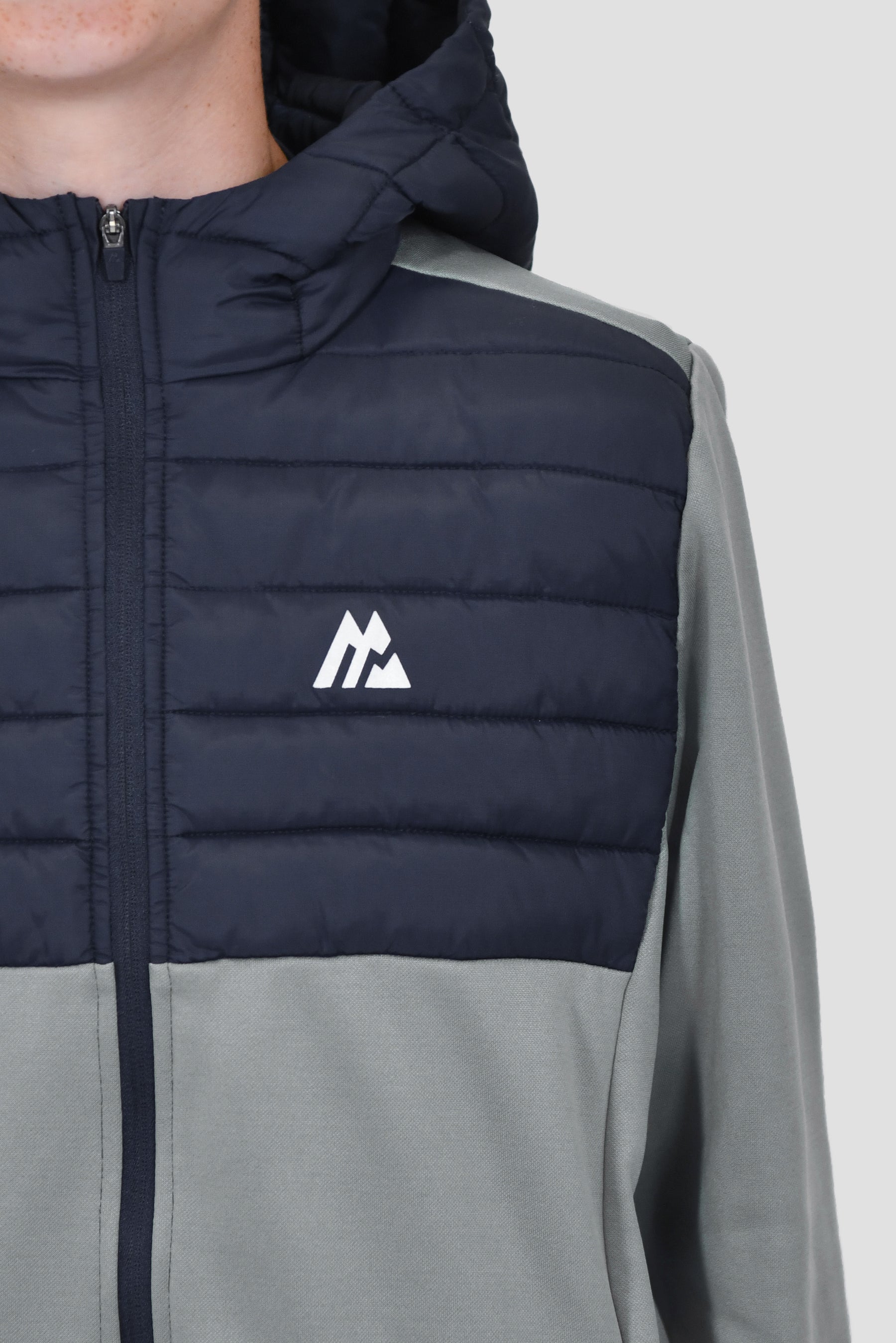 Junior Mesa Hybrid Jacket - Platinum Grey/Midnight Blue