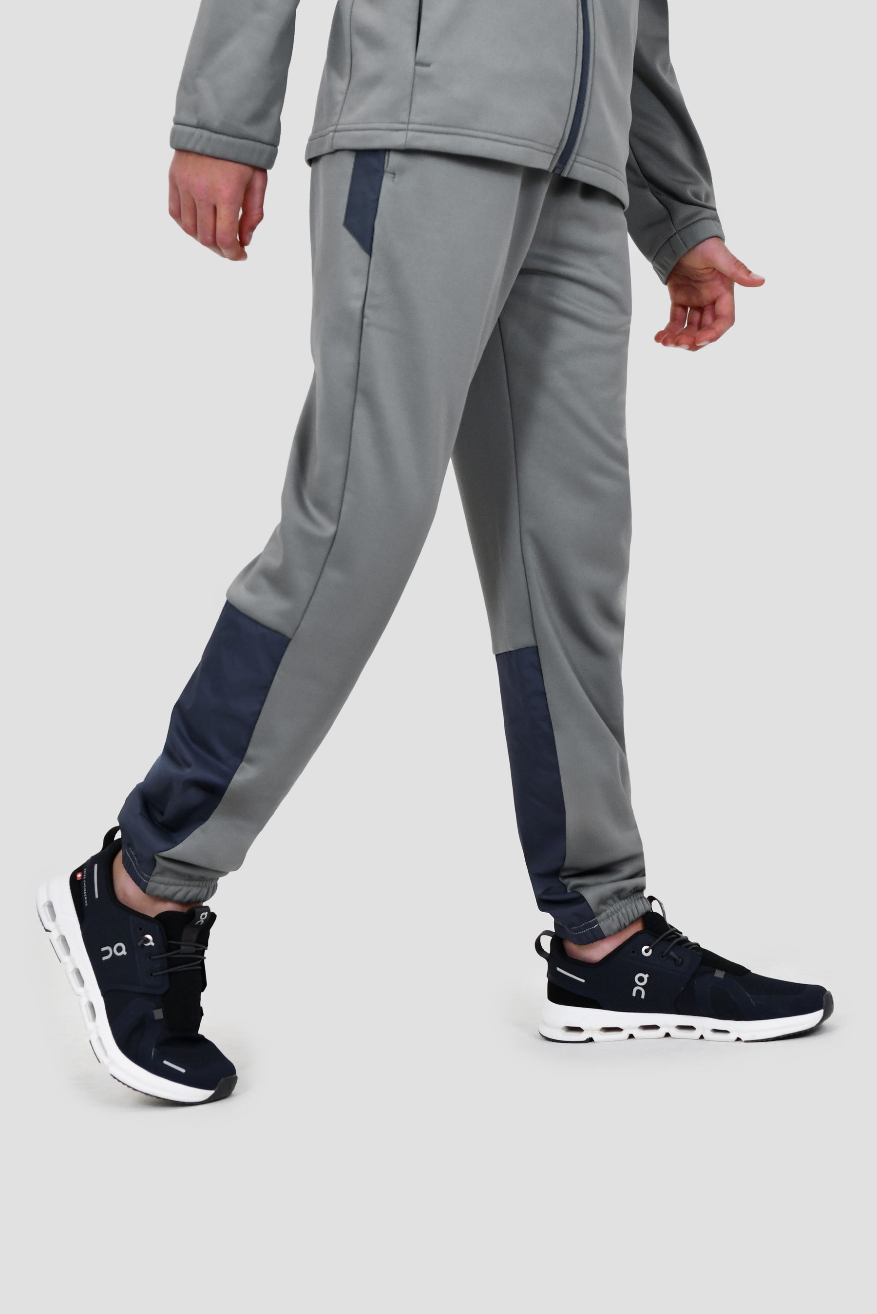 Junior Mesa Fleece Jogger - Platinum Grey/Midnight Blue