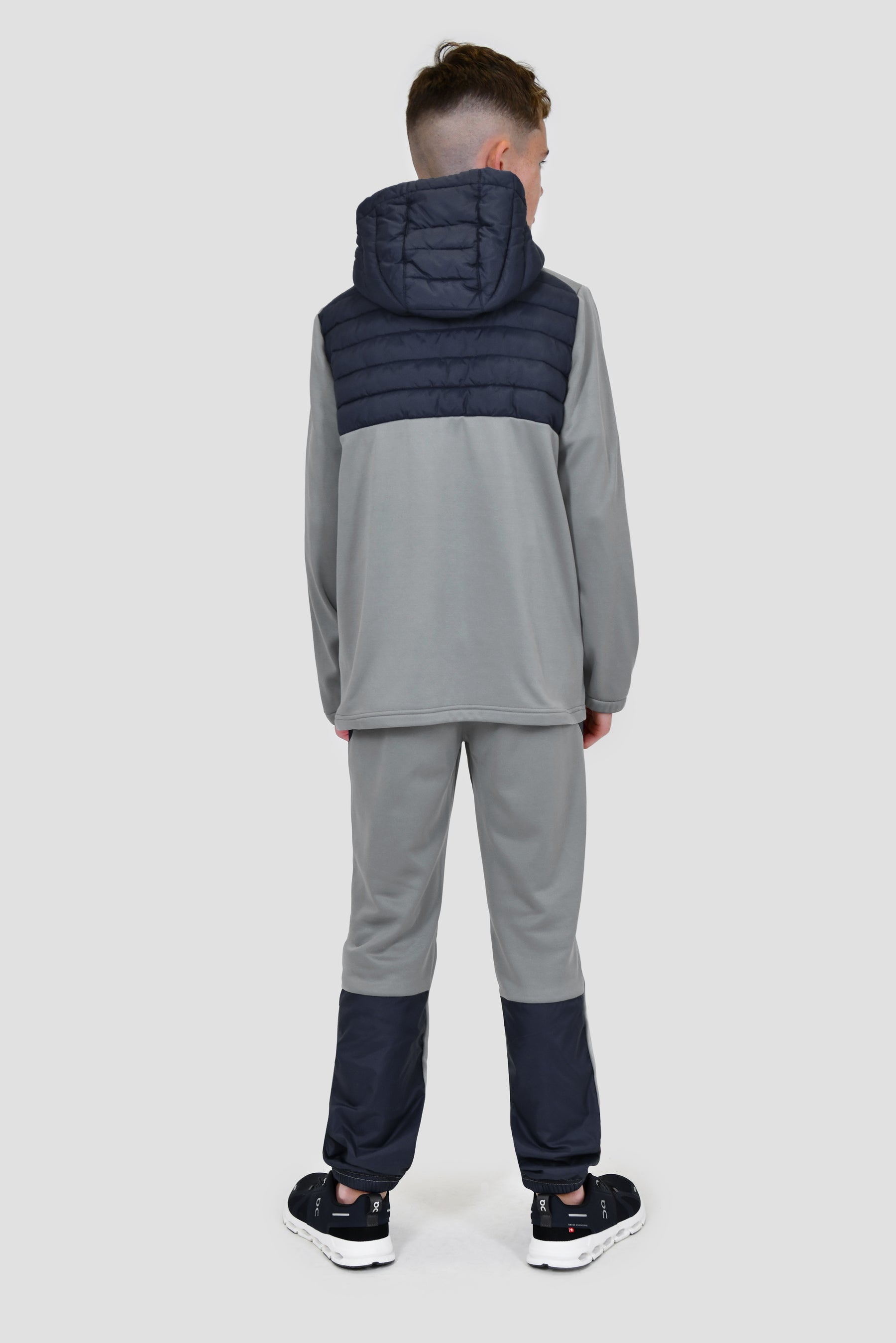 Junior Mesa Fleece Jogger - Platinum Grey/Midnight Blue