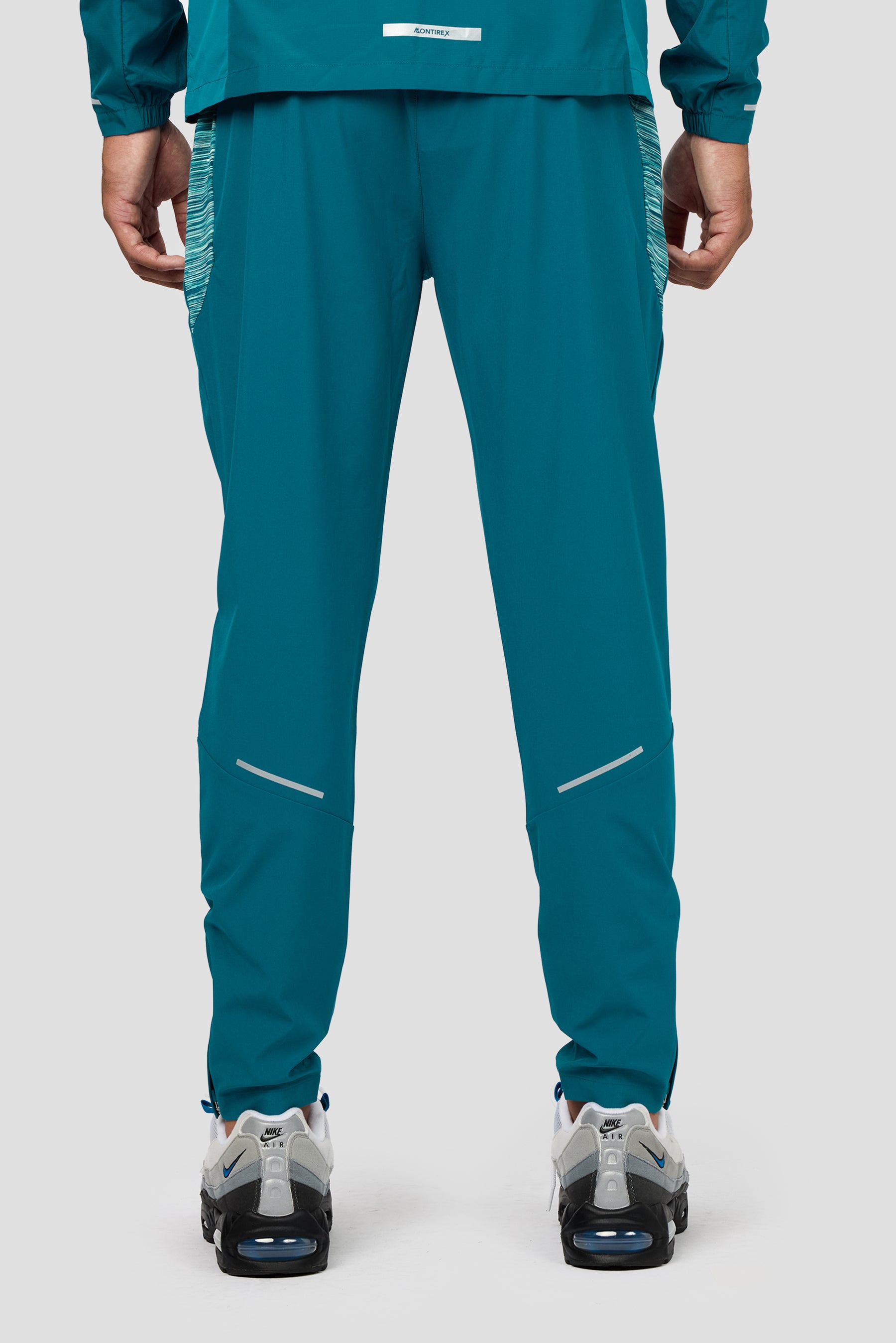 Trail Panel Running Pant - Teal Multi