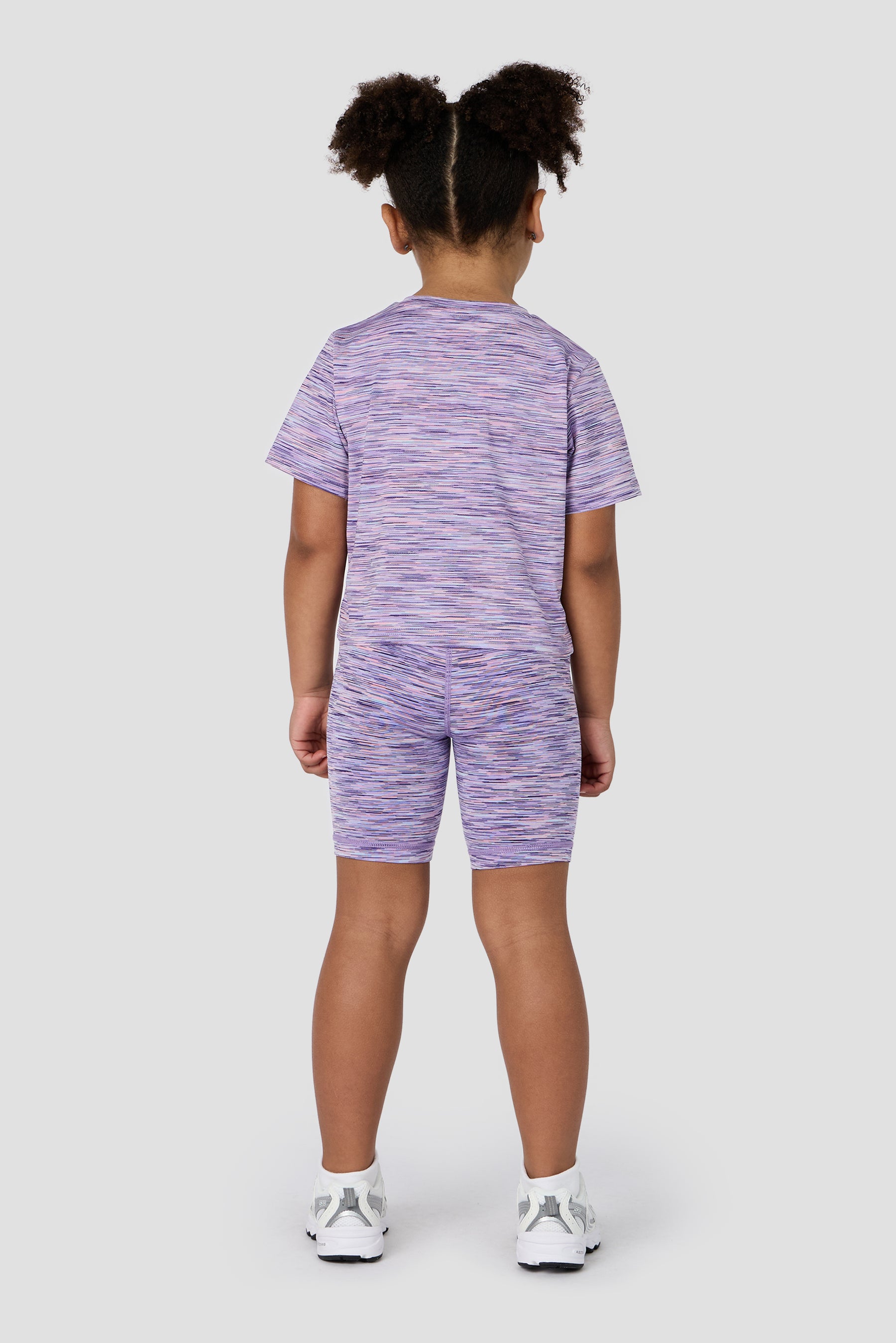 Infant Girls Trail T-Shirt/Cycling Short Set- Purple/Lilac/Pink