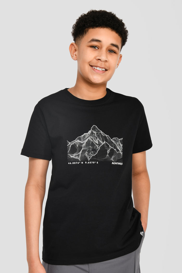 Junior Mountain Range 2.0 T-Shirt - Black