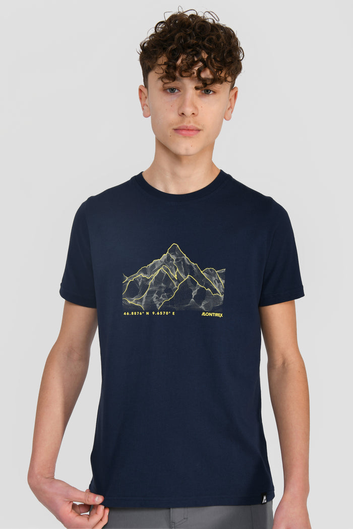 Junior Mountain Range 2.0 T-Shirt - Midnight Blue