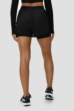 Women's MTX Run 2-In-1 Short - Black