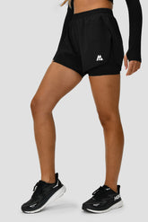 Women's MTX Run 2-In-1 Short - Black