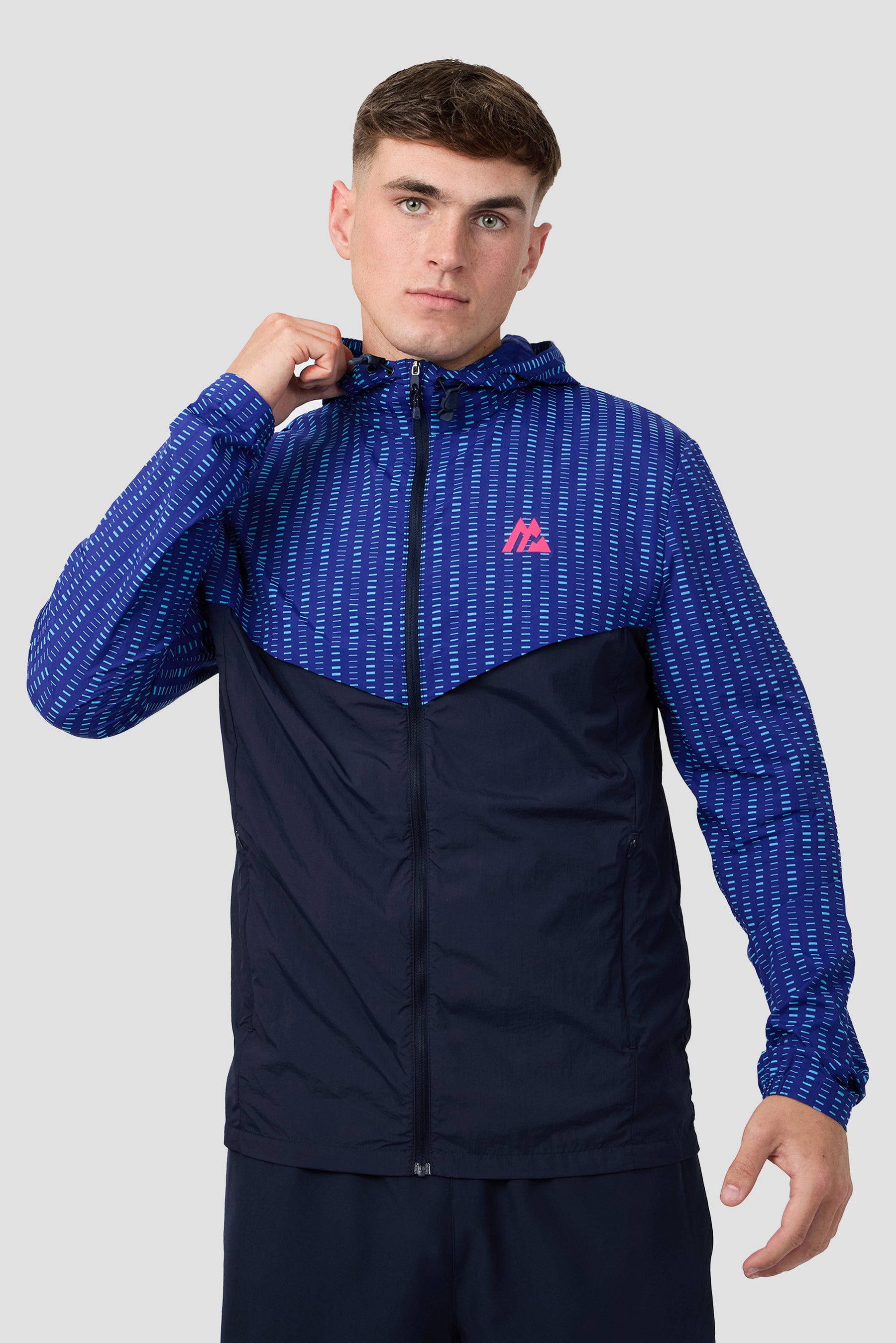 MTX Run Tempo Windbreaker - Marine Blue/Midnight Blue