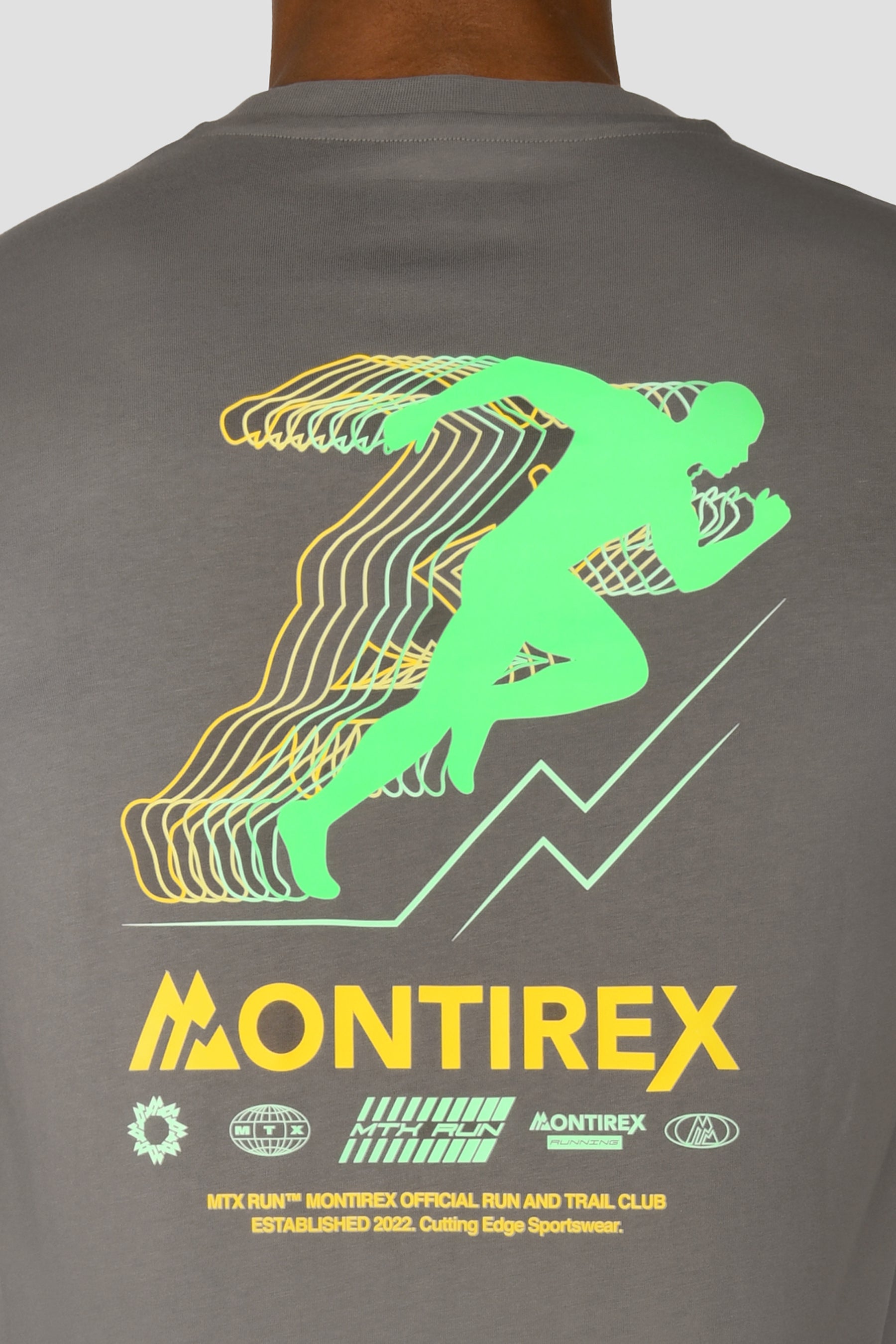 Men's MTX Run Vital Cotton T-Shirt - Cement Grey
