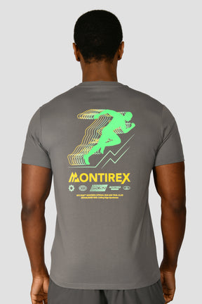 Men's MTX Run Vital Cotton T-Shirt - Cement Grey