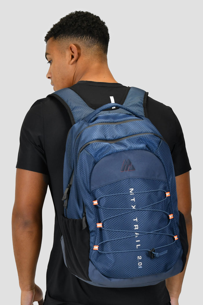 MTX Trail 2.0 32L Backpack - Midnight Blue/Fiery Orange