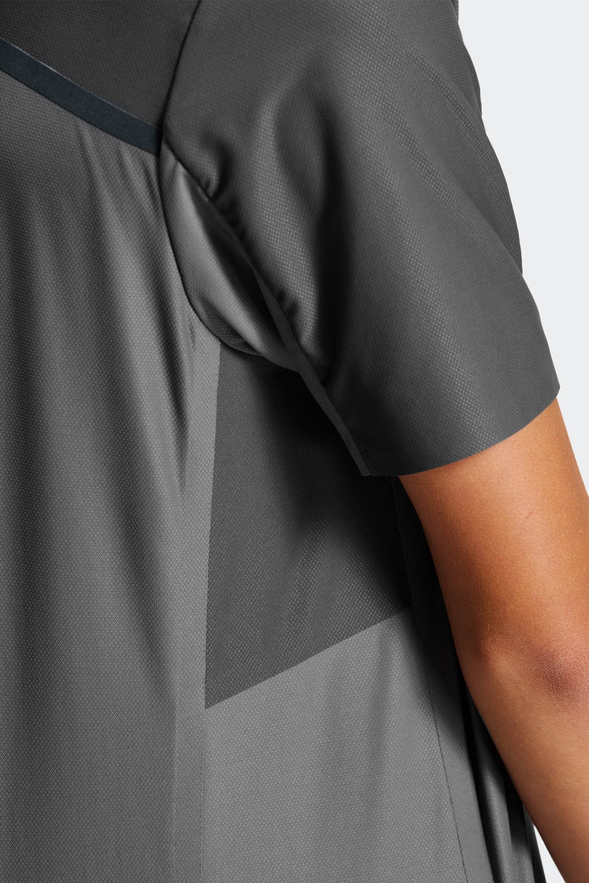 Cut and sew panelling design for a sleek finish.
