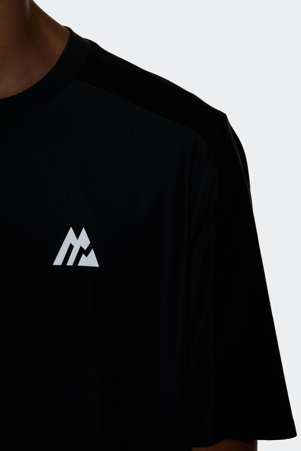 Reflective branding for improved visibility.