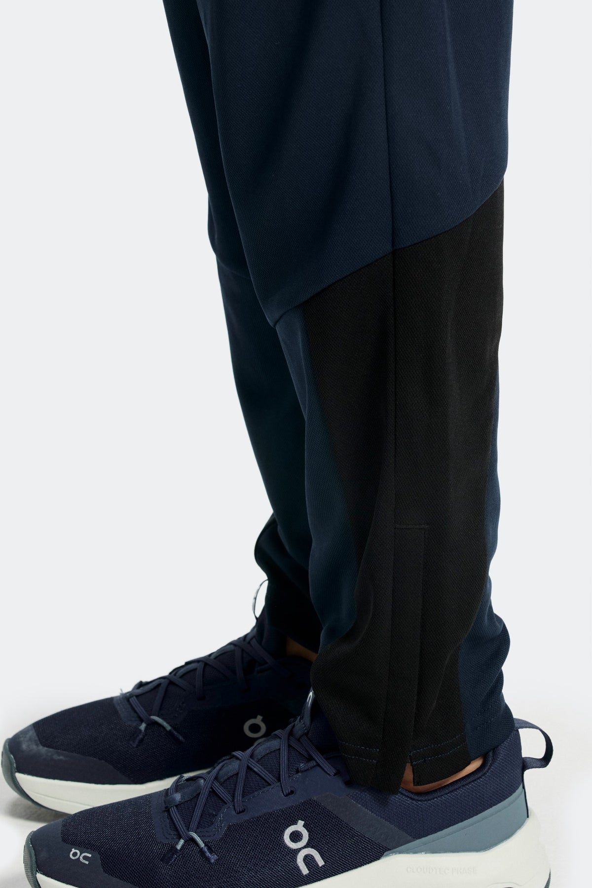 Zips at ankles for a comfortable fit.