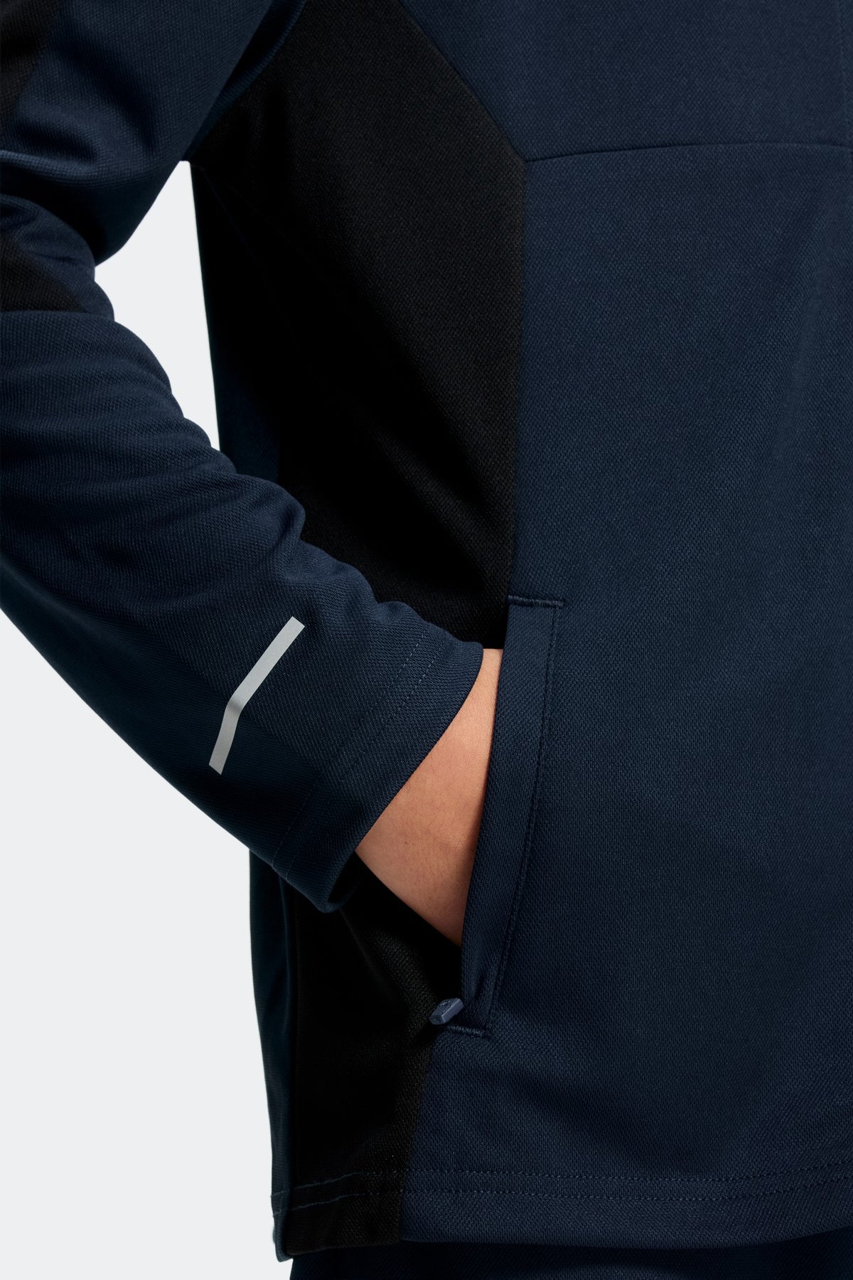 Zip pockets for secure storage.