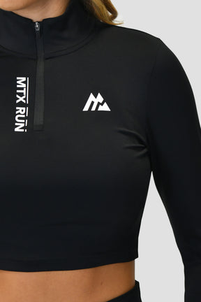 Women's MTX Run 1/4 Zip - Black