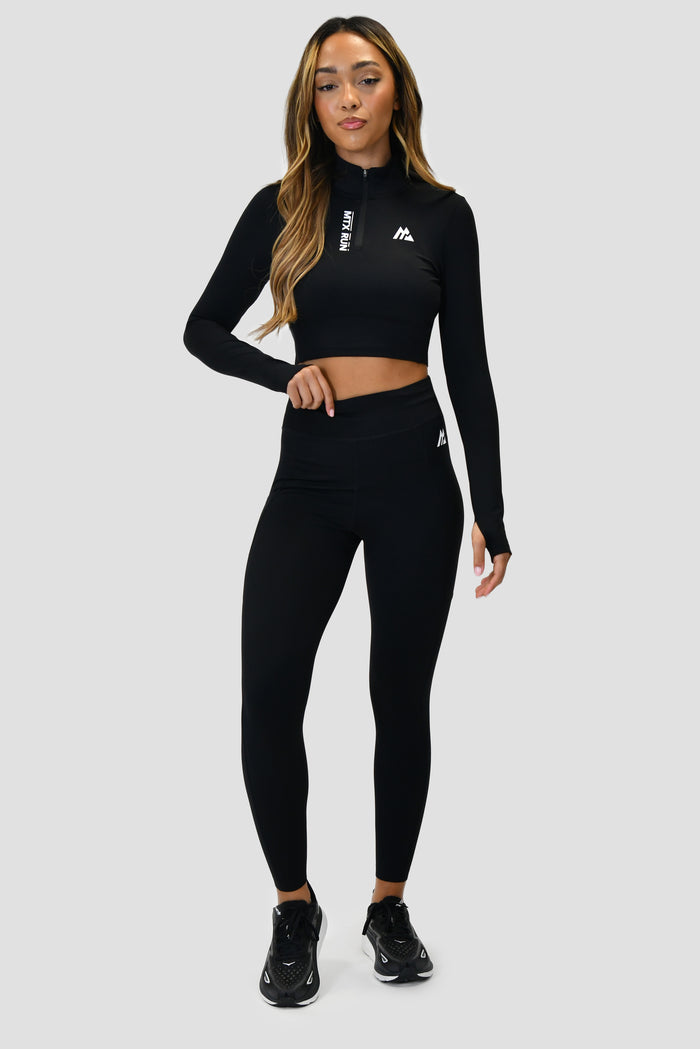 Women's MTX Run 1/4 Zip - Black