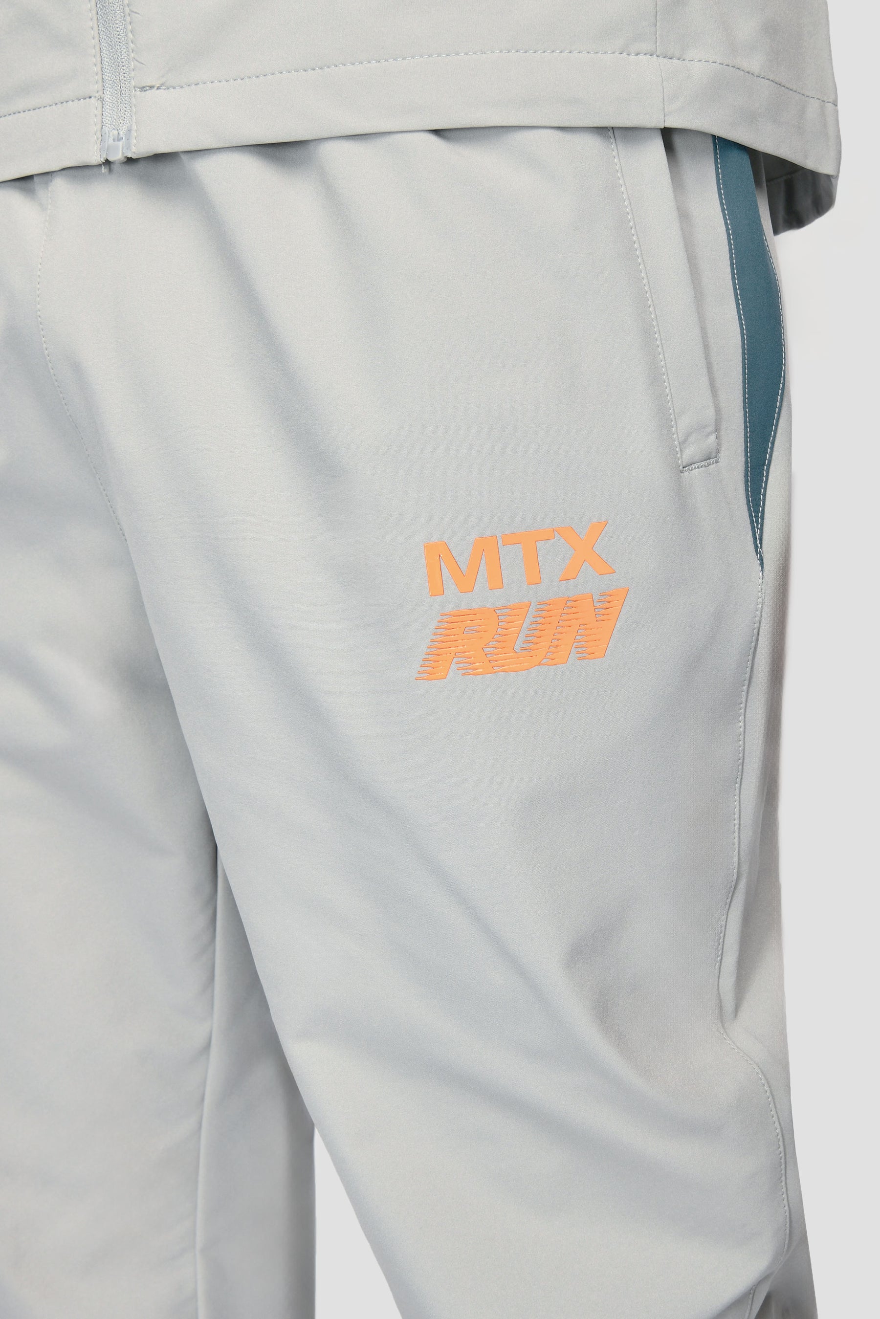 MTX Run Running Pant - Platinum Grey/Deep Pond/Fiery Orange
