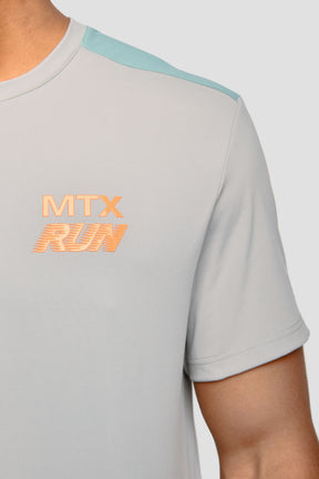 MTX Run T-Shirt - Platinum Grey/Deep Pond/Fiery Orange